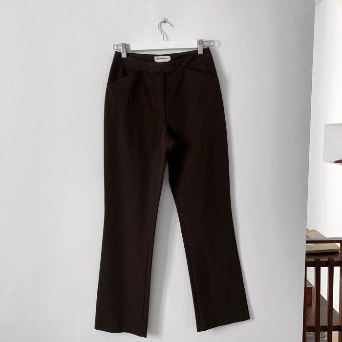 Pantalón marrón tafetán