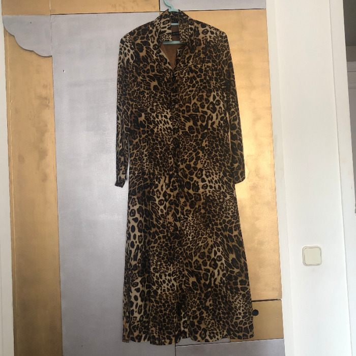 Vestido largo leopardo