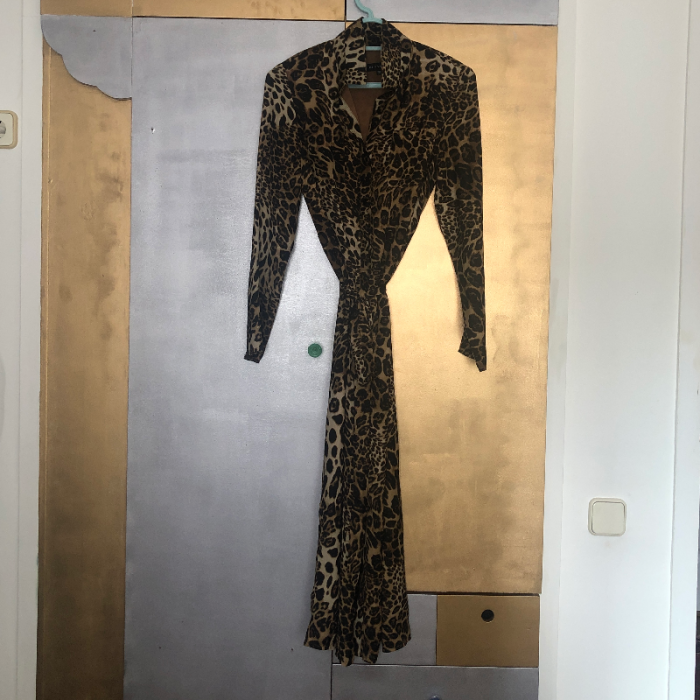 Vestido largo leopardo