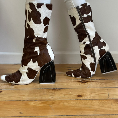 Botas Cow Print Best for less