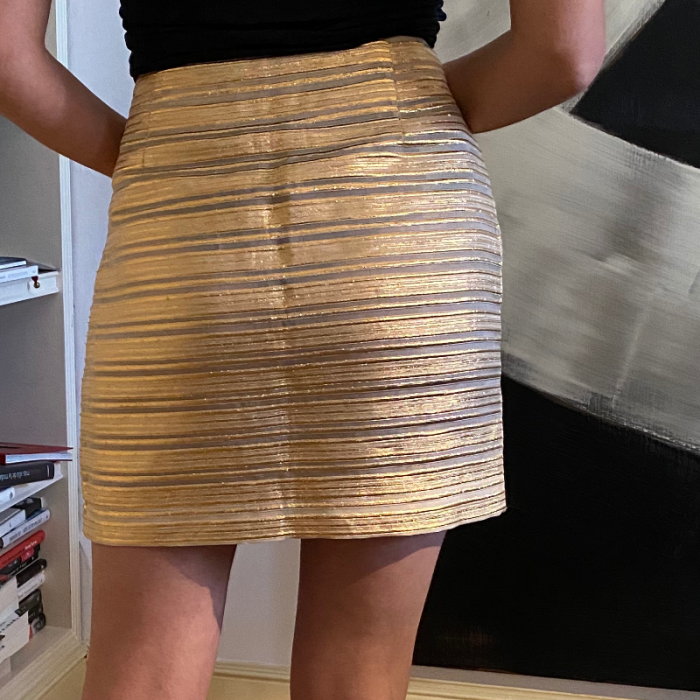 Minifalda dorada